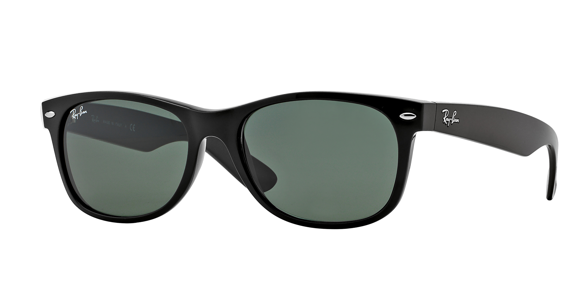 Ray-Ban 2132 NEW WAYFARER Black / Crystal Green Ray-Ban 2132 NEW WAYFARER Black / Crystal Green