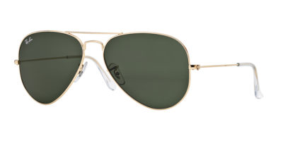 Ray-Ban AVIATOR Gold / Grey Green