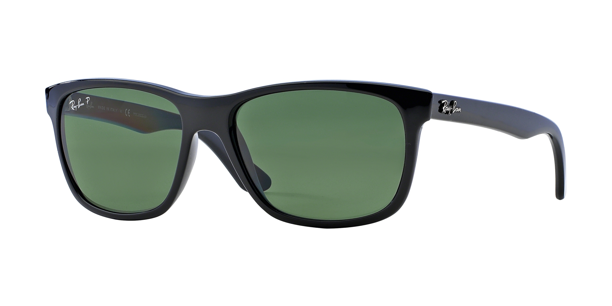 Ray-Ban RB4181 Shiny Black / Polarized Green Ray-Ban RB4181 Shiny Black / Polarized Green