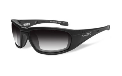 BOSS Matte Black / Light Adjusting Grey lens