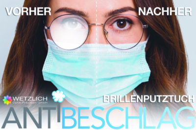 Brillenputztuch mit Antibeschlag