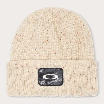 Ellipse Patch Waffle Beanie
