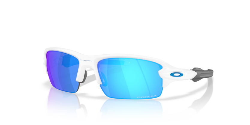 FLAK 2.0 S Polished White / Prizm Sapphire FLAK 2.0 S Polished White / Prizm Sapphire