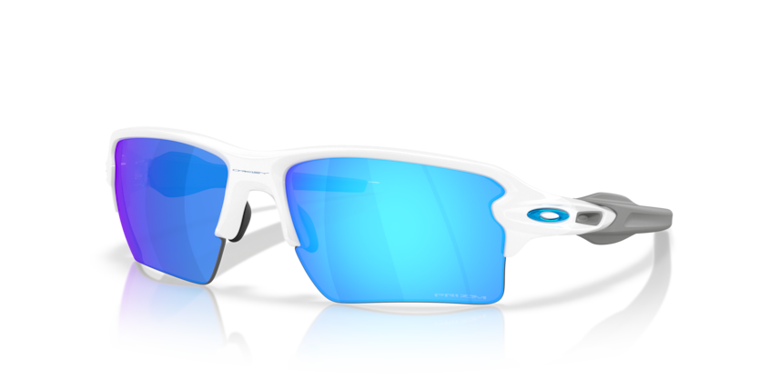 FLAK 2.0 XXL Weiß glänzend / Prizm sapphire FLAK 2.0 XXL Weiß glänzend / Prizm sapphire