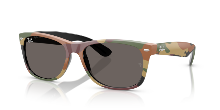 Ray-Ban 2132 NEW WAYFARER Brown & blue camouflage / Dunkelbraun Ray-Ban 2132 NEW WAYFARER Brown & blue camouflage / Dunkelbraun